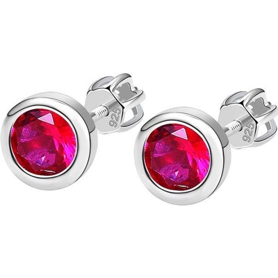 Nubis stříbrné rubínové zirkony NB-3653-R