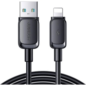 JOYROOM Кабел USB-A към Lightning Joyroom S-AL012A14 2.4A/1.2m (черен) (S-AL012A14 1.2M-BLAC)