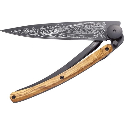 Deejo 1GB154 37g black Dragonfly olive wood