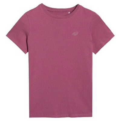 4F Tshirt F2397 vínová