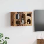 vidaXL Висящ шкаф ELST Старо дърво 60 x 20 x 40 см Инженерна дървесина (891382)