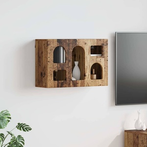 vidaXL Висящ шкаф ELST Старо дърво 60 x 20 x 40 см Инженерна дървесина (891382)