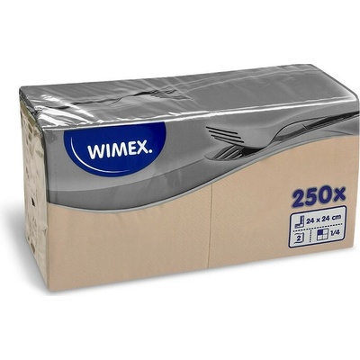 PAP FSC Mix Ubrousek 2V přírodní hnědý 24x24cm 250ks – Zboží Dáma