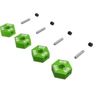Arrma шестостенен държач за колело 12mm, зелен (4)