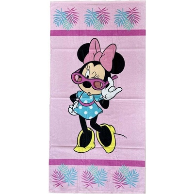 Himatsingka Plážová osuška Disney Minnie Mouse froté 70 x 140 cm