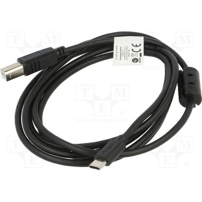 Lanberg CA-USBA-14CC-0018-BK USB 2.0, USB B vidlice,USB C vidlice, zlacený, 1,8m, černý