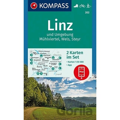 Linz und Umgebung Mühlviertel sada 2 map 202 NKOM
