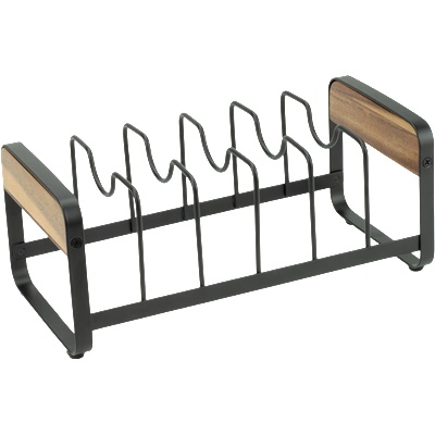 Horecano HOME-Органайзер за капаци ЧЕРЕН МАТ 27x13.5xh11cm (WK810750) (0185148)