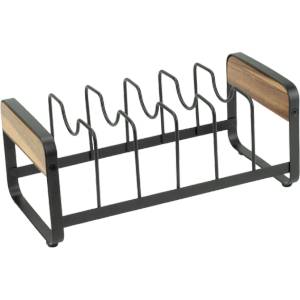 Horecano HOME-Органайзер за капаци ЧЕРЕН МАТ 27x13.5xh11cm (WK810750) (0185148)