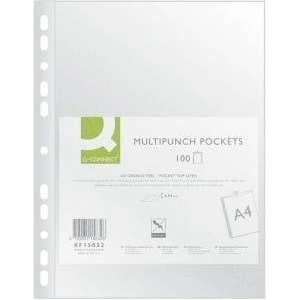 Q-Connect Document T-shirts Q-CONNEC5T PP A4 pea 40mikr. 100pcs