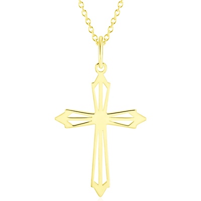 Gemmax Zlatý řetízek s křížem GUSYN-01010-36261