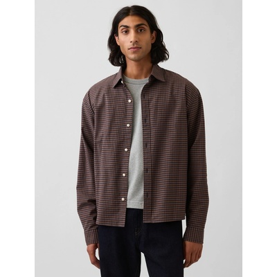Gap Crop košile Oxford hnědá