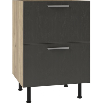 Bogdan Furniture Europe Долен кухненски шкаф Sky loft Т2 Н80/87-E20, с две чекмеджета