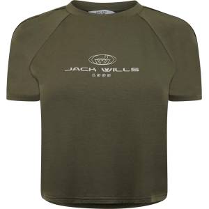 Jack Wills Тениска Jack Wills Women's JW Branded Ringer Slim Fit T-Shirt - Khaki