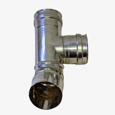 ArtKamin Тройник Ф80 за пелетни камини (tipk)