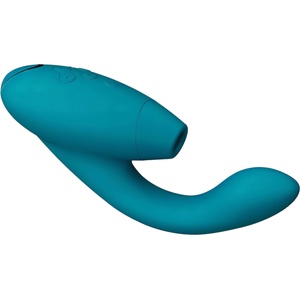 Womanizer DUO 2 - вибратор-ръбbit с вакуум за клитор (петролен цвят)