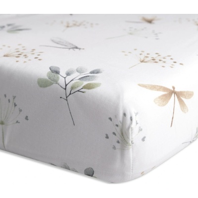 Babymatex bavlna prestieradlo Vážky 70x140