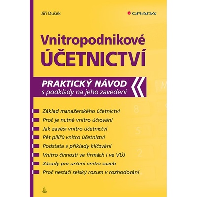 Vnitropodnikové účetnictví - Jiří Dušek