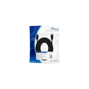 Image 1 of MediaRange HDMI MediaRange кабел, високоскоростен, Ethernet свързващ кабел, черен (MRCS212)