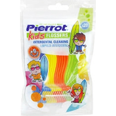 Pierrot Kids Flossers dentálne špáradlo 20 ks