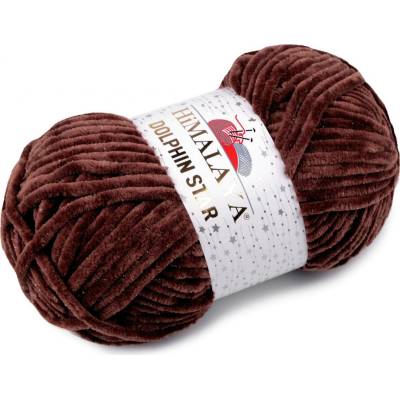 Stoklasa Pletací žinylková příze s lurexovým vláknem Dolphin Star 100 g Balení: 1 ks, Varianta: 14 (92166) hnědá 14 (92166) hnědá