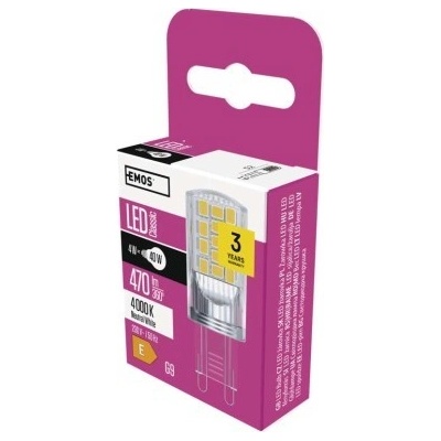 Emos LED CLS JC 4W 40W 470lm G9 NW