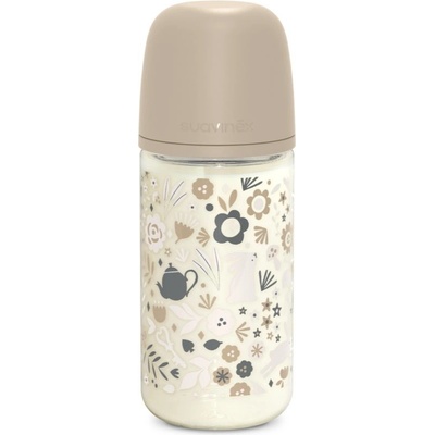 Suavinex Wonderland láhev sklo fyziologická SX Pro MF Liberty krémová 240 ml