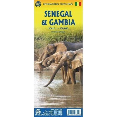 mapa Senegal, Gambia 1:740 t. ITM