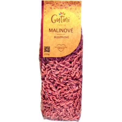 Gutini special s.r.o. Malinové těstoviny bez lepku a kukuřičné mouky 250 g