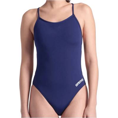 arena Дамски бански костюм Arena Women's Swimsuit Lace Back Solid Swimsuit - Navy / White - размер 32 (EU) (150-2736-0612)
