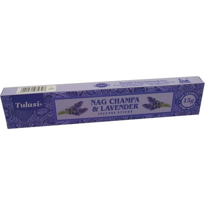 Tulasi vonné tyčinky Nag Champa Levander 15 ks