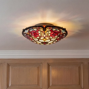 Elstead Lighting Quoizel QZ-LARISSA-F - Таванно осветително тяло Tiffany LARISSA 2xE27/40W/230V (ED1138)