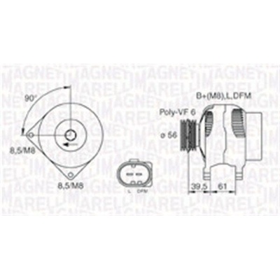 Generátor MAGNETI MARELLI 063731394010