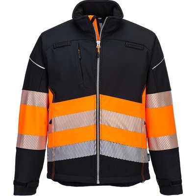 Portwest PW3 Hi Vis Trieda 1 Softshell OPW375 čierna Žltá