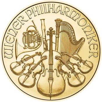 Münze Österreich Zlatá mince Wiener Philharmoniker 2024 1/25 oz