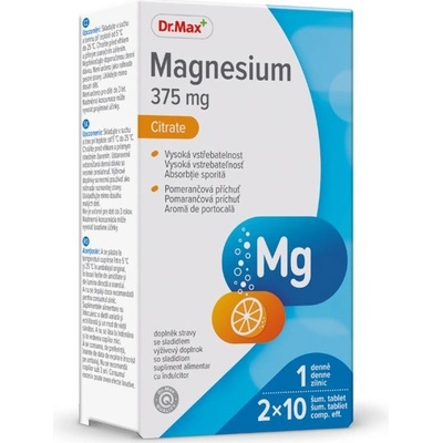 Dr.Max Magnesium 375 mg 20 šumivých tabliet