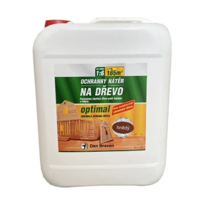Den Braven Ochranný nátěr na dřevo OPTIMAL 5 kg hnědá
