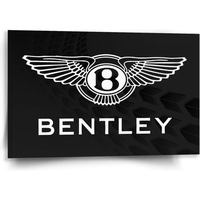Sablio Obraz Logo Bentley Čierny - 60x40 cm