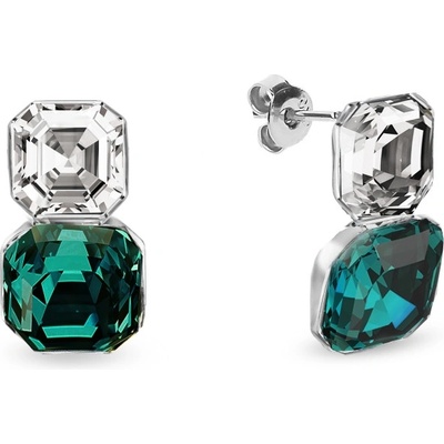 Spark se Swarovski Elements Imperial Duo Earrings KT44802CEM Emerald zelené