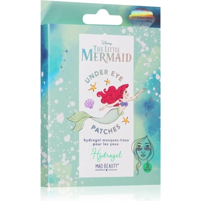 Mad Beauty The Little Mermaid хидратираща и озаряващ маска за околоочната област 3x2 бр