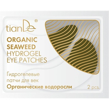 TianDe Hydrogelové polštářky na oční víčka „Organické vodní řasy”, 2 ks