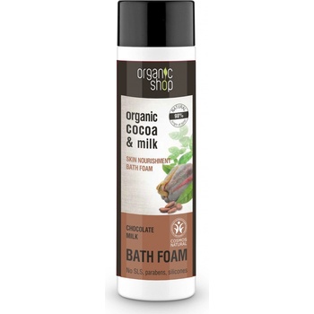 Organic Shop vyživující pěna do koupele Čokoládové mléko 500 ml