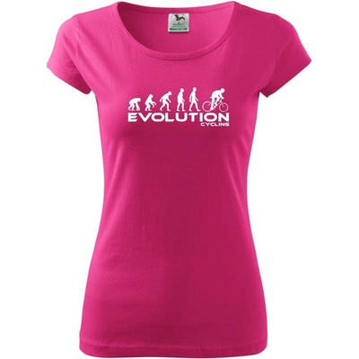 Evolúcia cyklistiky Pure dámske tričko Purpurová
