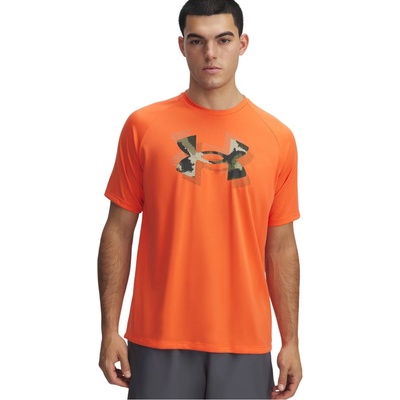 Under Armour M Tech Print Fill SS Размер: L / Цвят: оранжев