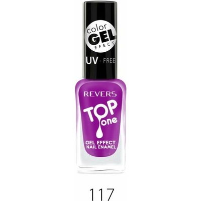 Lak na nety s gelovým efektem č. 117 Top One Revers
