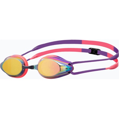arena Очила за плуване arena Tracks Mirror copper/plum/bright coral