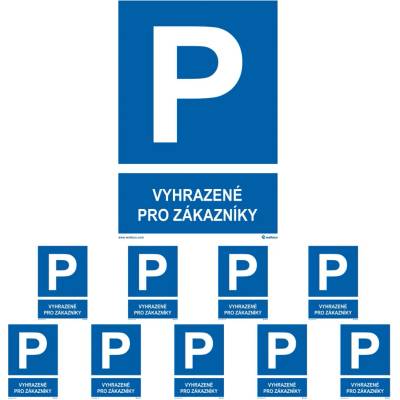 Walteco Vyhrazeno pro zákazníky 210x297mm, formát A4, plastová tabulka Množství: 10 ks , 20308BP2