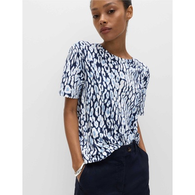 Marks & Spencer Тениска с принт, от смес памук и модал Marks & Spencer синя Marks & Spencer | Sin | ЖЕНИ | 22
