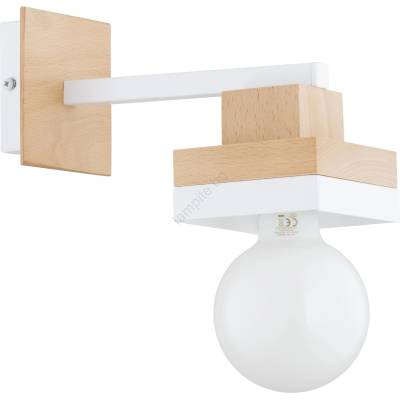 Настенна лампа MIKO 1xE27/15W/230V бяла/бежова (ALF91539)