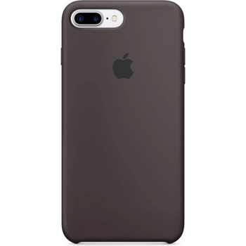Apple Silicone Case - оригинален силиконов кейс за iPhone 8 Plus, iPhone 7 Plus (тъмнокафяв)